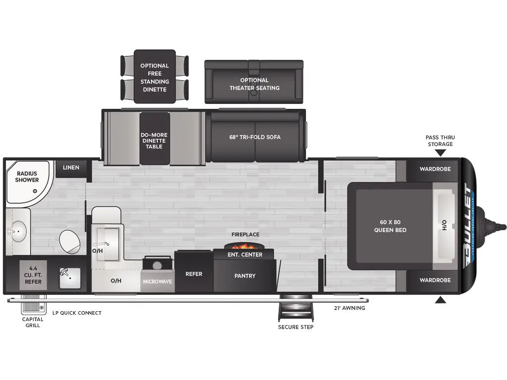 2025 Keystone RV Bullet Crossfire 260RBS