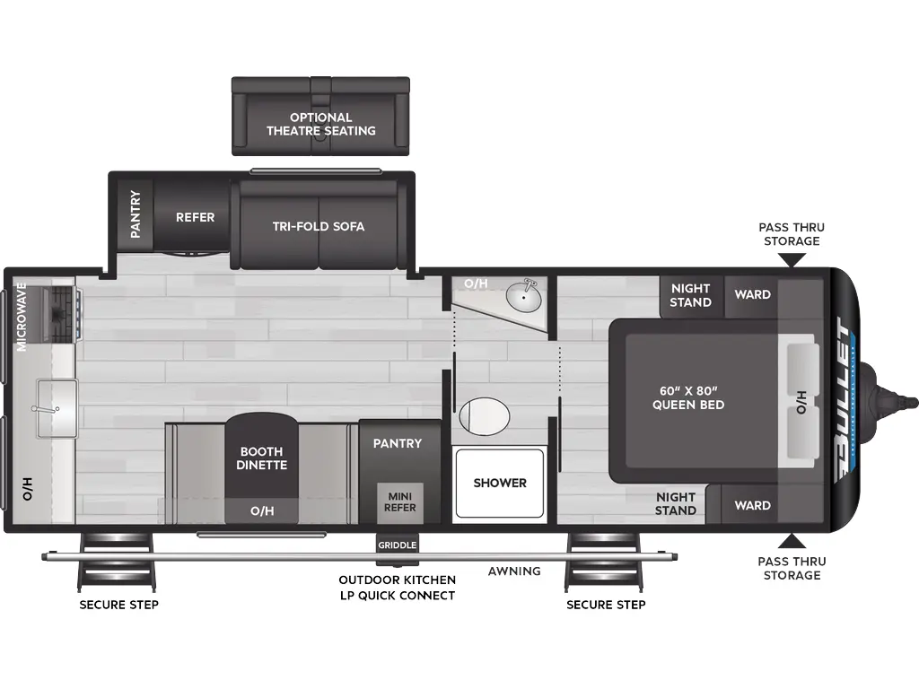 2025 Keystone RV Bullet Crossfire 245RKS