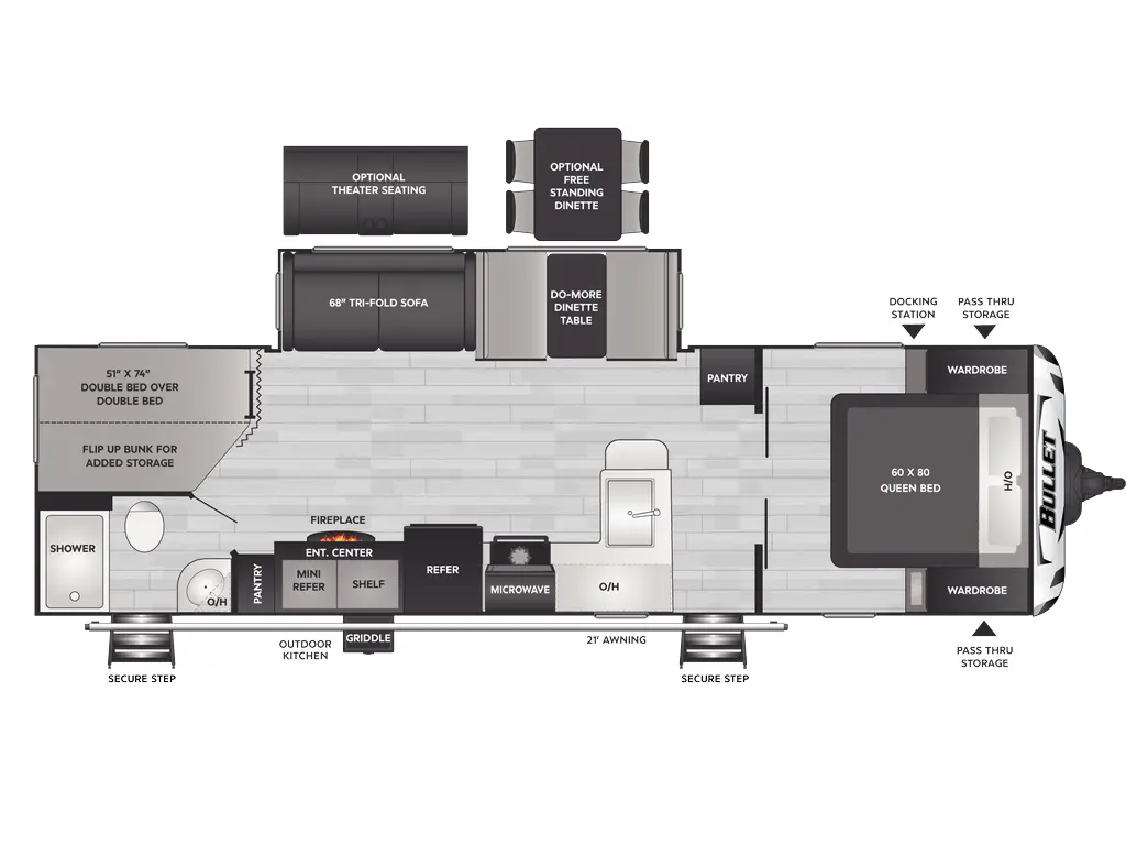 2025 Keystone RV Bullet Crossfire 290BHSWE