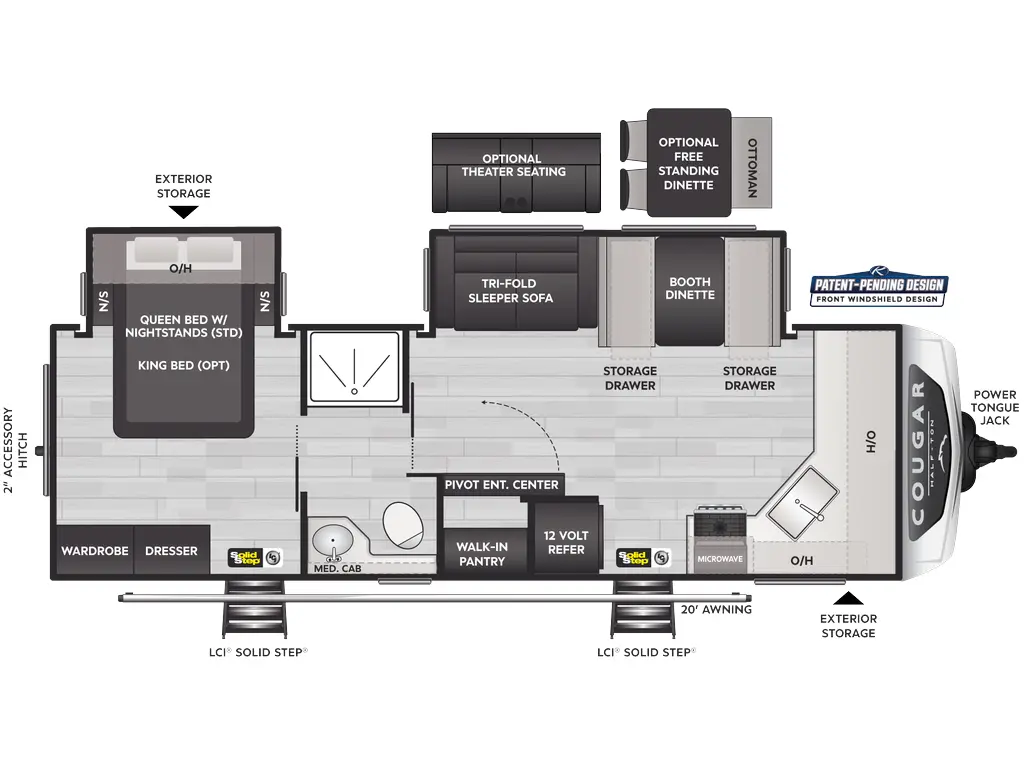 2025 Keystone RV Cougar Half-Ton 25FKDWE