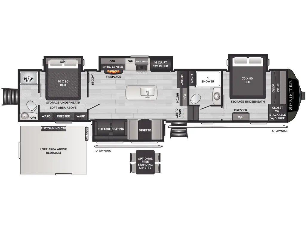 2025 Keystone RV Sprinter 3920DSL
