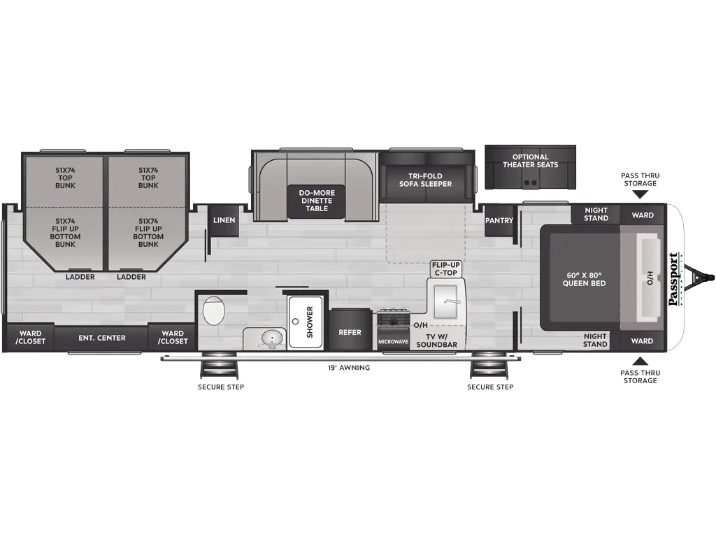 2025 Keystone RV Passport Super Lite 3401QD