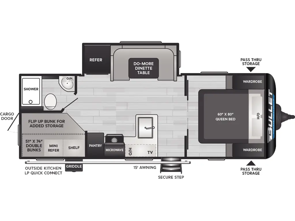 2025 Keystone RV Bullet Crossfire 2290BHWE