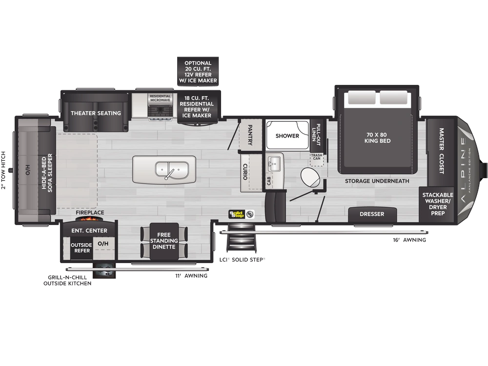 Keystone RV Alpine Avalanche Edition Alpine Avalanche Edition 302RS 2025 alt