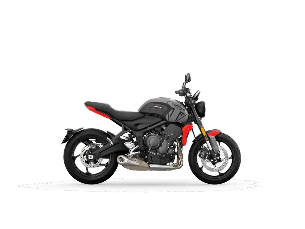 2025 Triumph Trident 660 Silver Ice Diablo Red