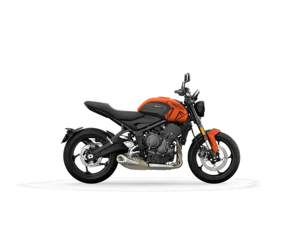 2025 Triumph Trident 660 Matte Baja Orange / Matte Storm Grey