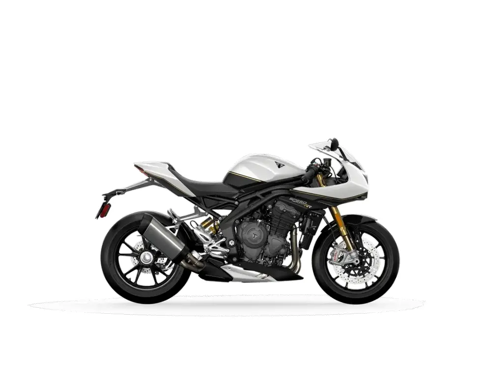 2025 Triumph Speed Triple 1200 Rr Crystal White Storm Grey