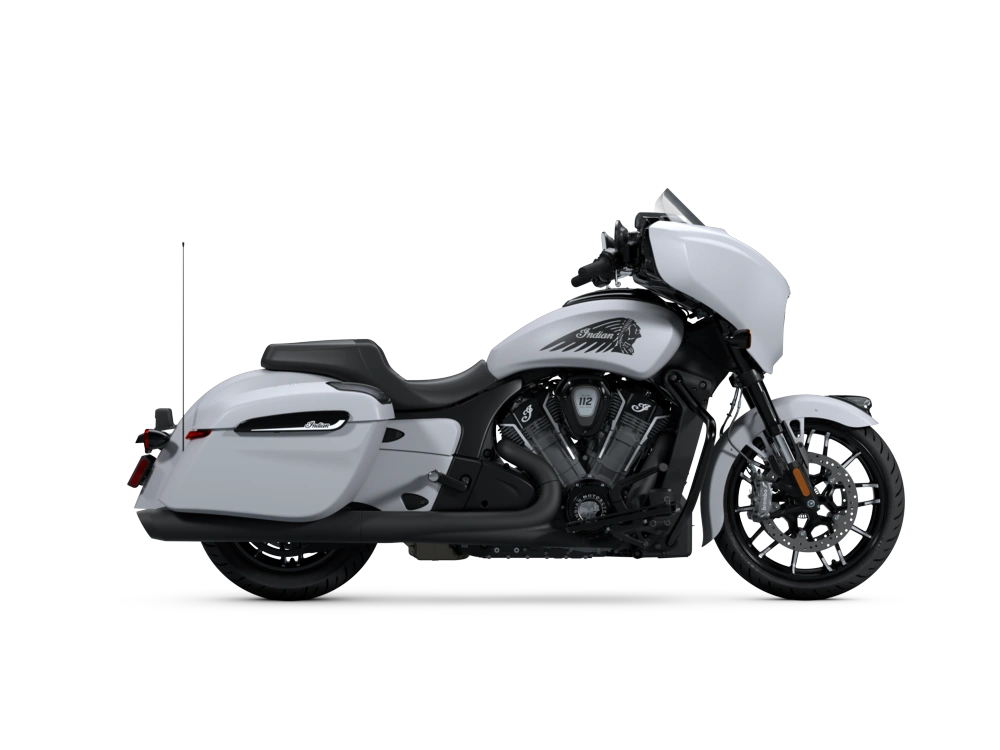 Indian Motorcycle Chieftain PowerPlus Dark Horse Chieftain PowerPlus Dark Horse with 112 and PowerBand Audio Package Ghost White Metallic Smoke 2025 alt