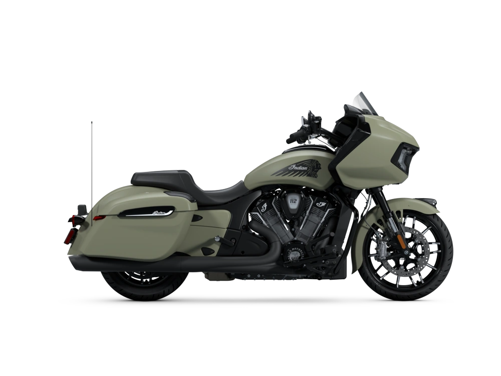 Indian Motorcycle Indian Challenger Dark Horse Indian Challenger Dark Horse 112 with PowerBand Audio Package Moss Green Smoke 2025 alt