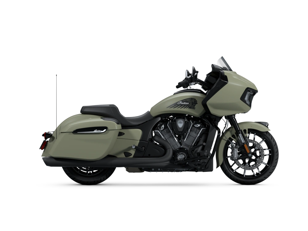 2025 Indian Motorcycle Indian Challenger Dark Horse Indian Challenger Dark Horse with PowerBand Audio Package Moss Green Smoke alt