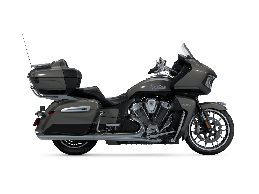 Indian Motorcycle Indian Pursuit Limited Indian Pursuit Limited with 112 and Powerband Audio Package Heavy Metal with Black Metallic 2025 alt
