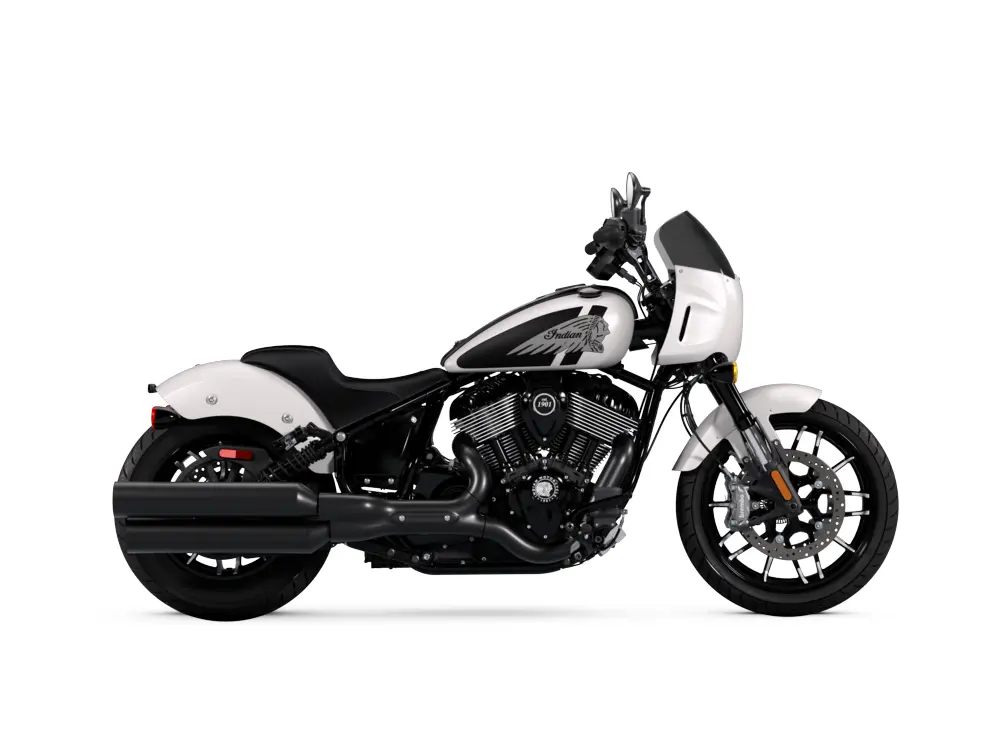 2025 Indian Motorcycle Indian Sport Chief Ghost White Metallic Smoke