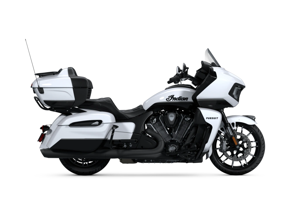 2025 Indian Motorcycle Indian Pursuit Dark Horse Indian Pursuit Dark Horse Ghost White Metallic Crystal with Black Vivid Crystal alt