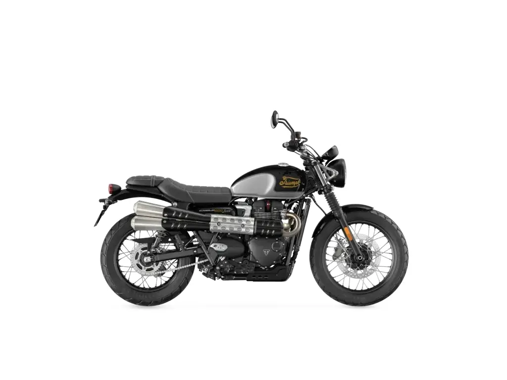 2024 Triumph Scrambler 900 Icon Edition - Sapphire Black Aluminium Silver