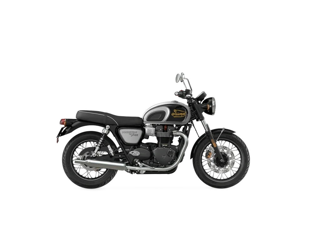 Triumph Bonneville T100 Bonneville T100 Icon Edition - Aluminium Silver Sapphire Black 2024 alt