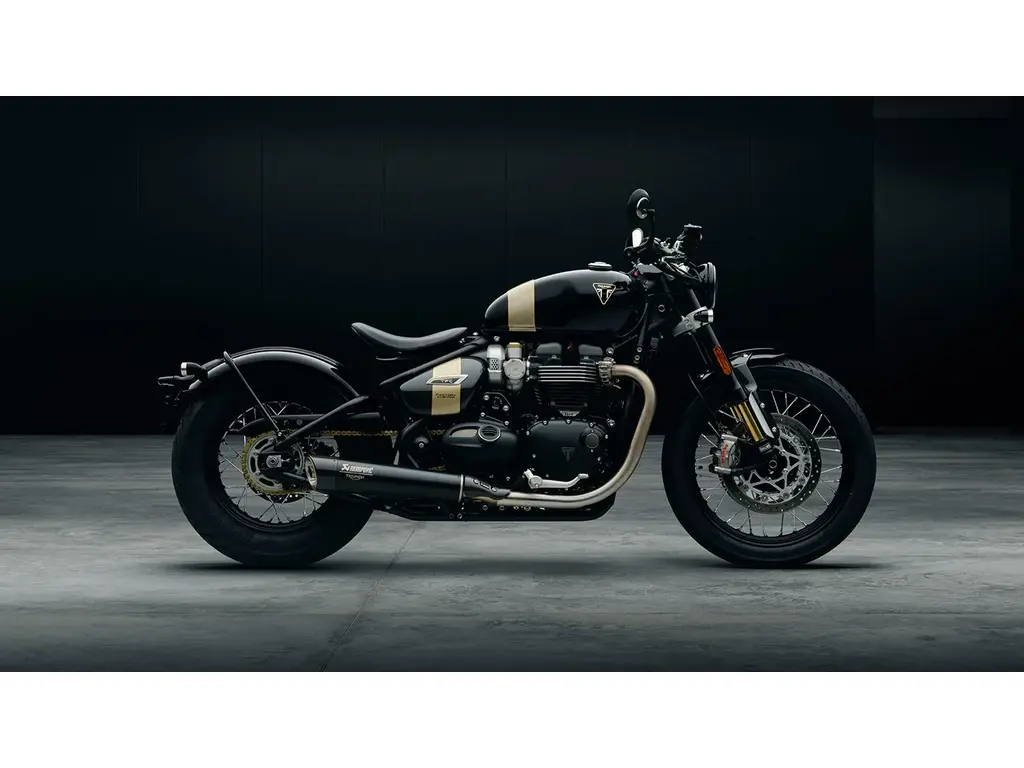 2025 Triumph Bonneville Bobber TFC Phantom Black/Aurum Gold