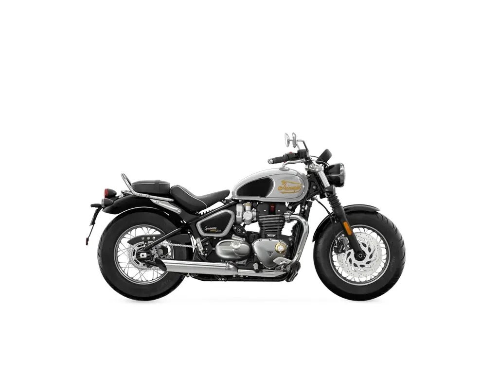 2024 Triumph Bonneville Speedmaster Icon Edition - Aluminium Silver Sapphire Black