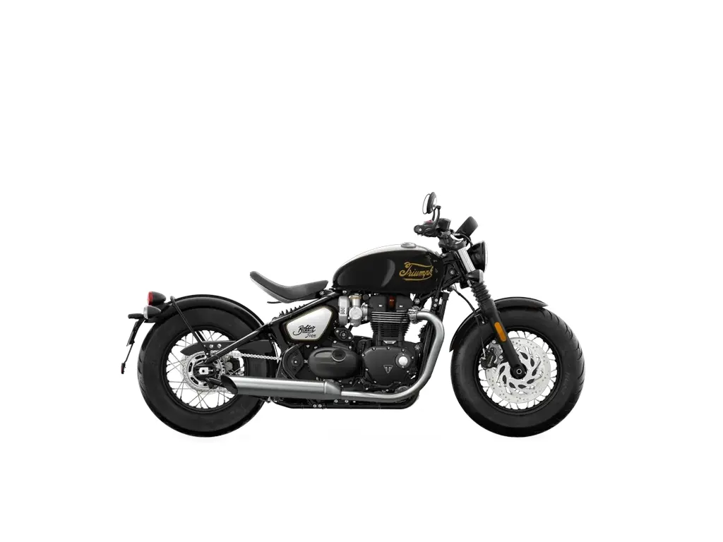 Triumph Bonneville Bobber Icon Edition – Sapphire Black Aluminium Silver 2024