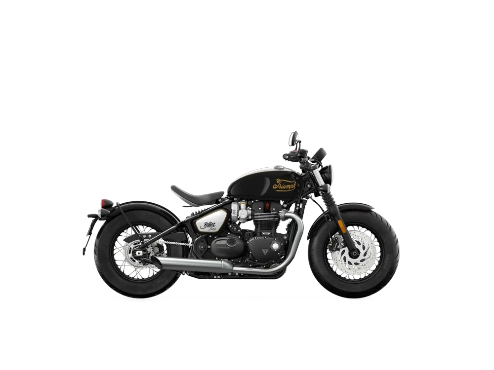 2024 Triumph Bonneville Bobber Bonneville Bobber Icon Edition - Sapphire Black Aluminium Silver alt