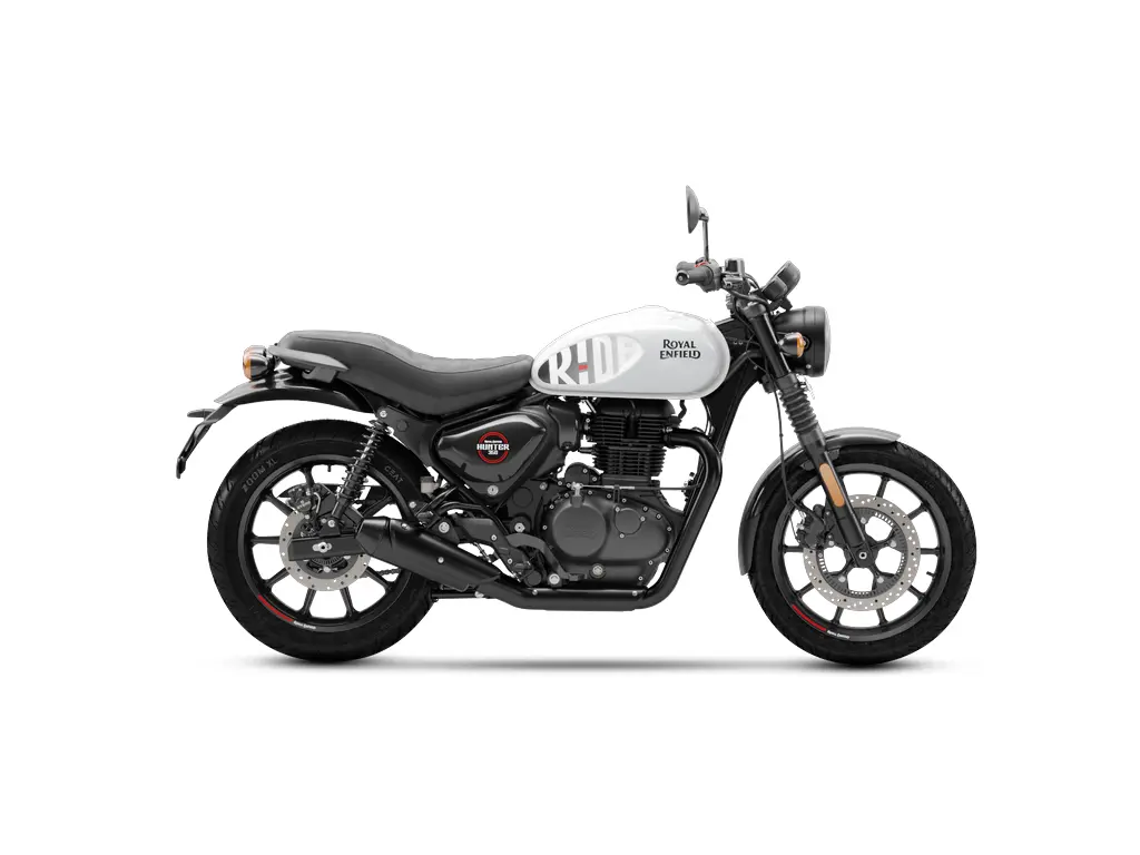 Royal Enfield Hunter 350 Dapper White 2025