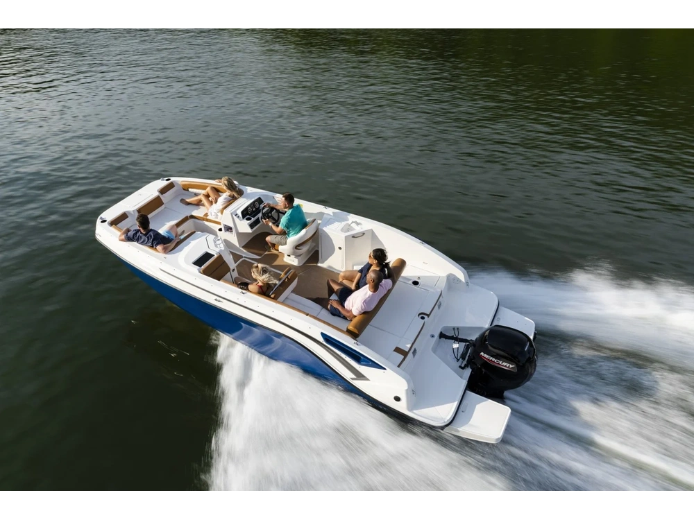 2025 Bayliner DX2200 DX2200 Blue Hull Sides (White Bottom) alt