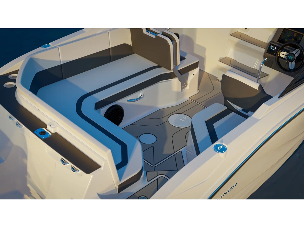 2025 Bayliner C21 C21 White bottom w/ navy blue hull alt