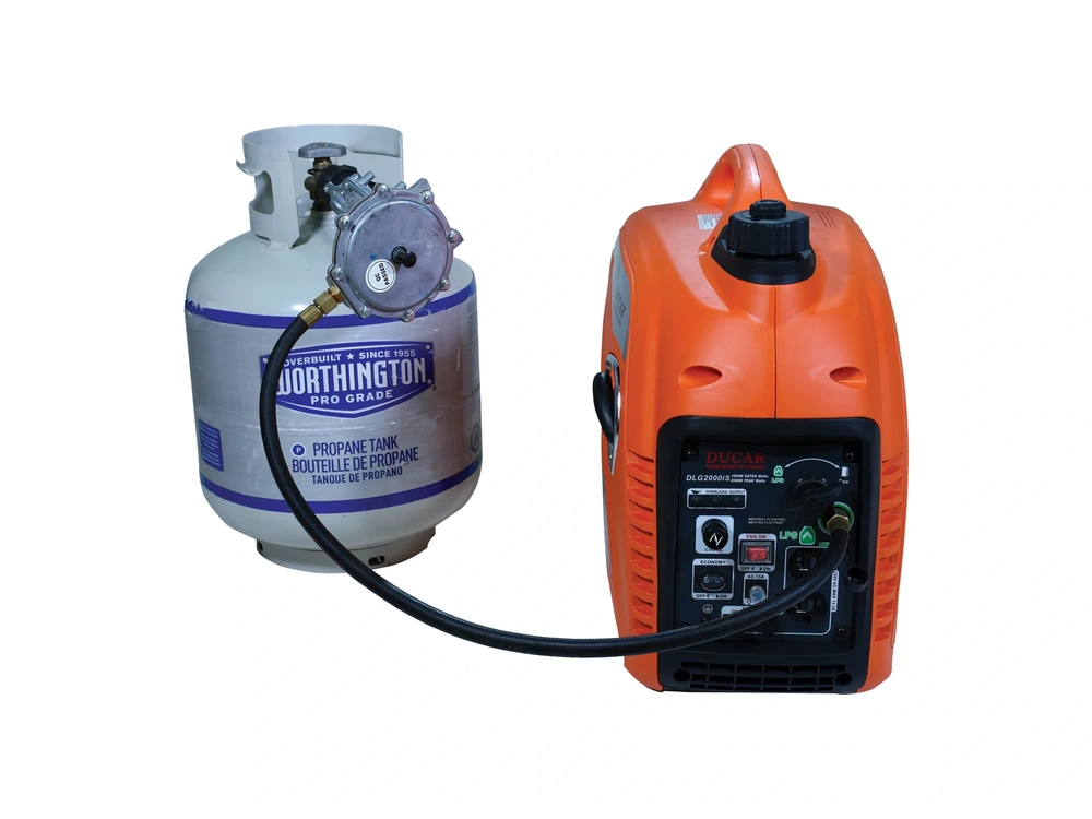 Ducar Génératrice à onduleur 2000W (Dual Fuel: Propane et essence) Génératrice à onduleur 2000W (Dual Fuel: Propane et essence) 2025 alt
