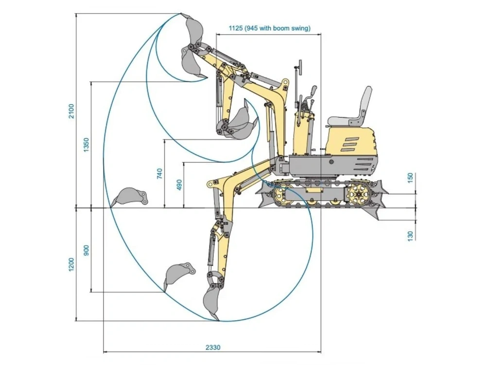 Ducar Excavatrice 28"- 0.8T Excavatrice 28"- 0.8T 2025 alt