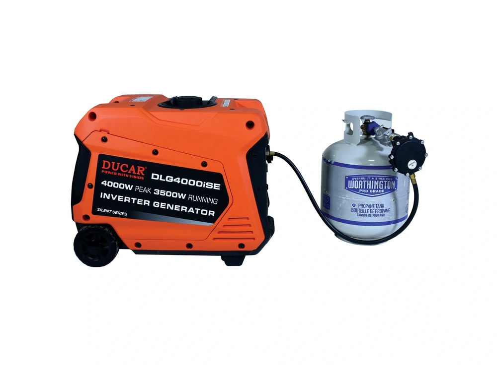 Ducar Génératrice à onduleur 4000W (Dual Fuel: Propane et essence) Génératrice à onduleur 4000W (Dual Fuel: Propane et essence) 2025 alt