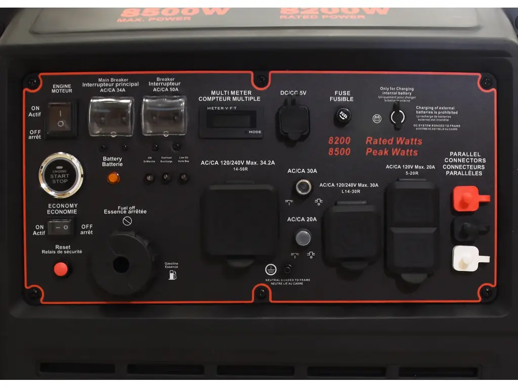 Ducar Génératrices Génératrice à onduleur 8500W avec Démarreur à distance 2025