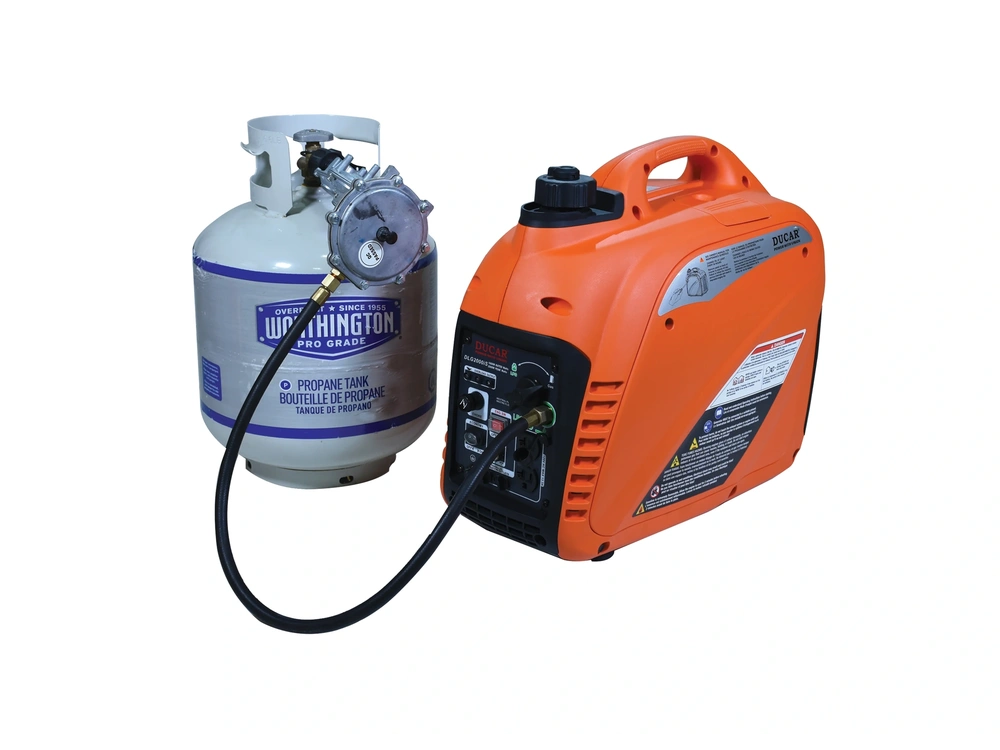 Ducar Génératrice à onduleur 2000W (Dual Fuel: Propane et essence) Génératrice à onduleur 2000W (Dual Fuel: Propane et essence) 2025 alt