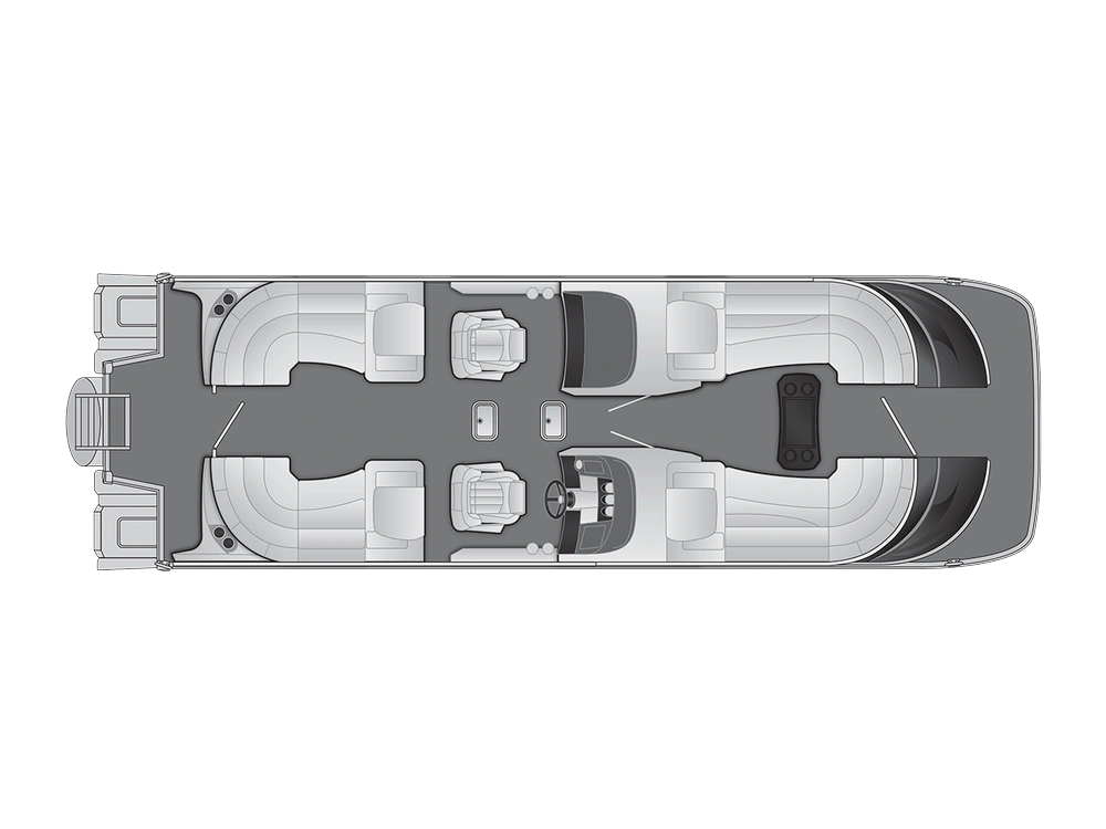 Bennington Marine Q Line 27 Q Fastback Quad Bench 2025 alt