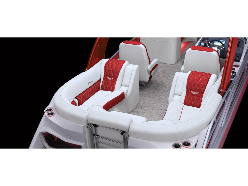 2025 Bennington Marine Q Line 25 Q Stern Radius Quad Bench alt