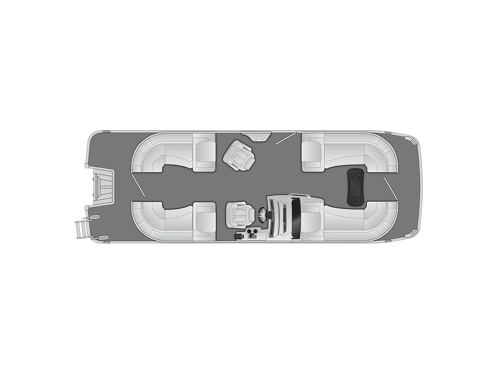 Bennington Marine R Line 23 R Quad Bench 2025 alt