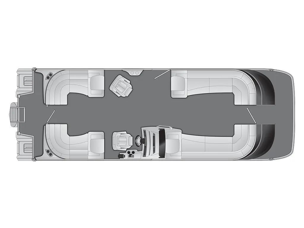 Bennington Marine 30 QX Fastback Quad Bench 2025