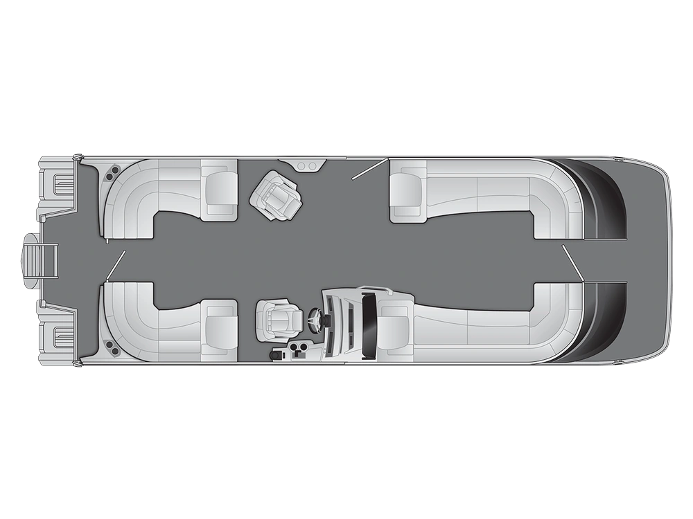 Bennington Marine QX Line 30 QX Fastback Quad Bench 2025 alt