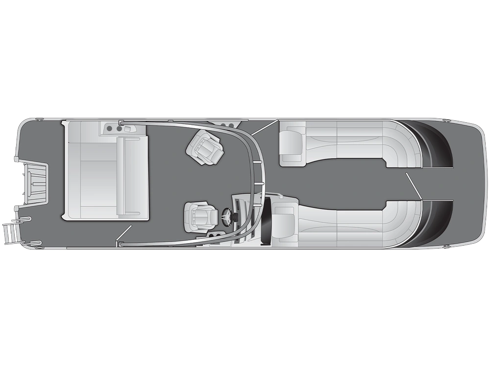 Bennington Marine QX Line 28 QX Swingback W/ Arch 2025 alt