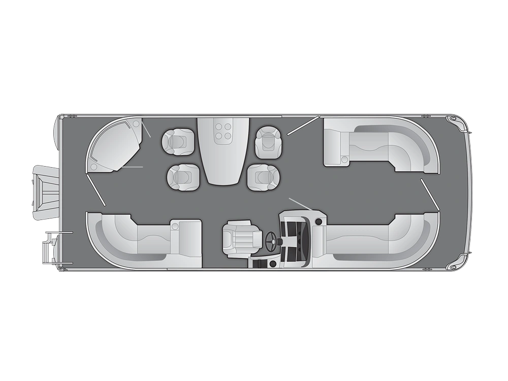 Bennington Marine L Line 23 L Port Dinette Entertainment 2025 alt
