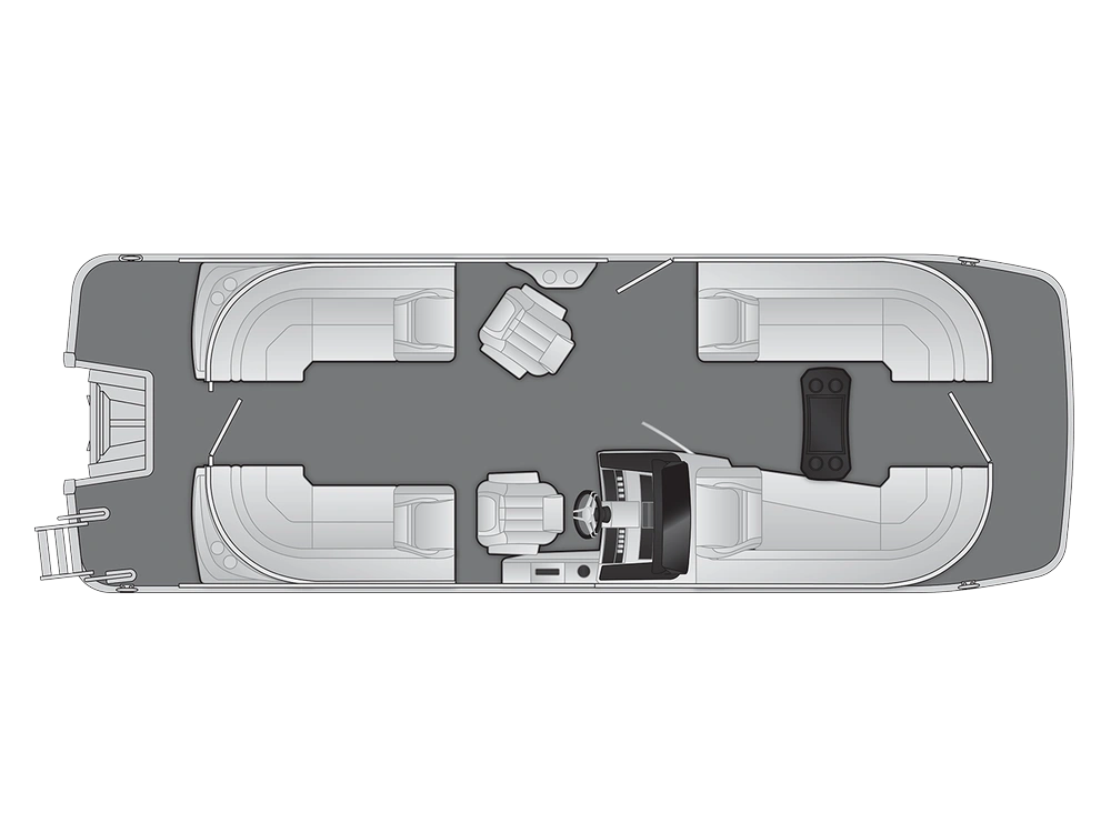 Bennington Marine LX Sport Line 23 LXS Fastback Quad Bench 2025 alt