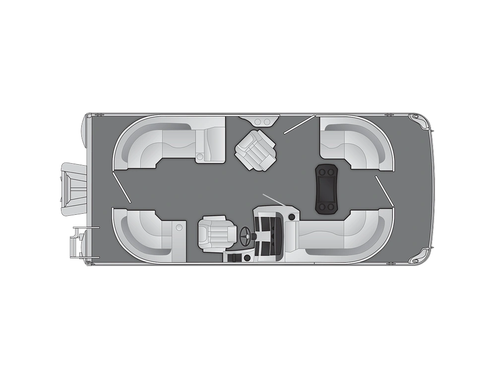 Bennington Marine L Line 20 L Stern Radius Quad Bench 2025 alt