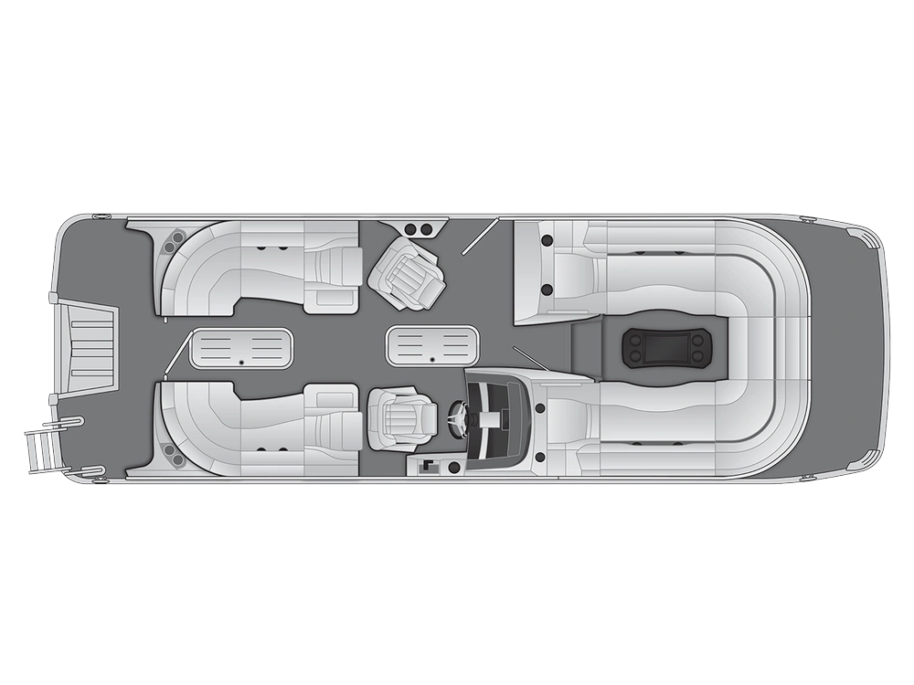 Bennington Marine R Bowrider Line 24 RT Fastback Quad Bench 2025 alt