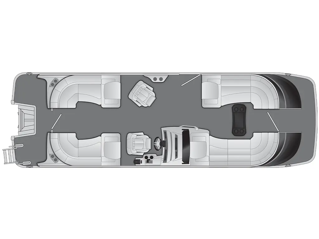 Bennington Marine 25 QX Fastback Quad Bench 2025