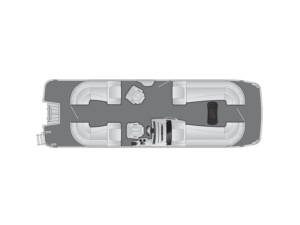 Bennington Marine R Line 25 R Quad Bench 2025 alt