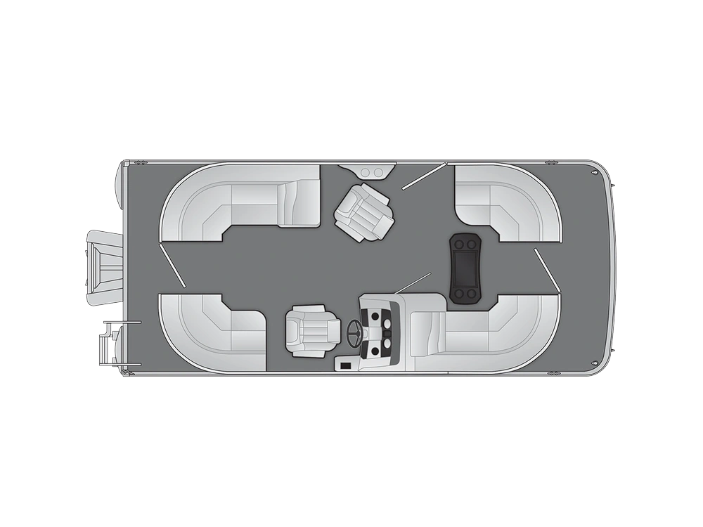 Bennington Marine SX Line 20 SX Stern Radius Quad Bench 2025 alt