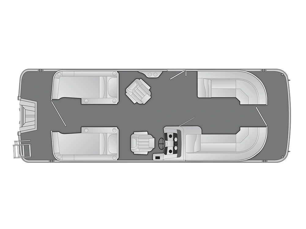 2025 Bennington Marine SX Line 24 SX Stern Lounge alt