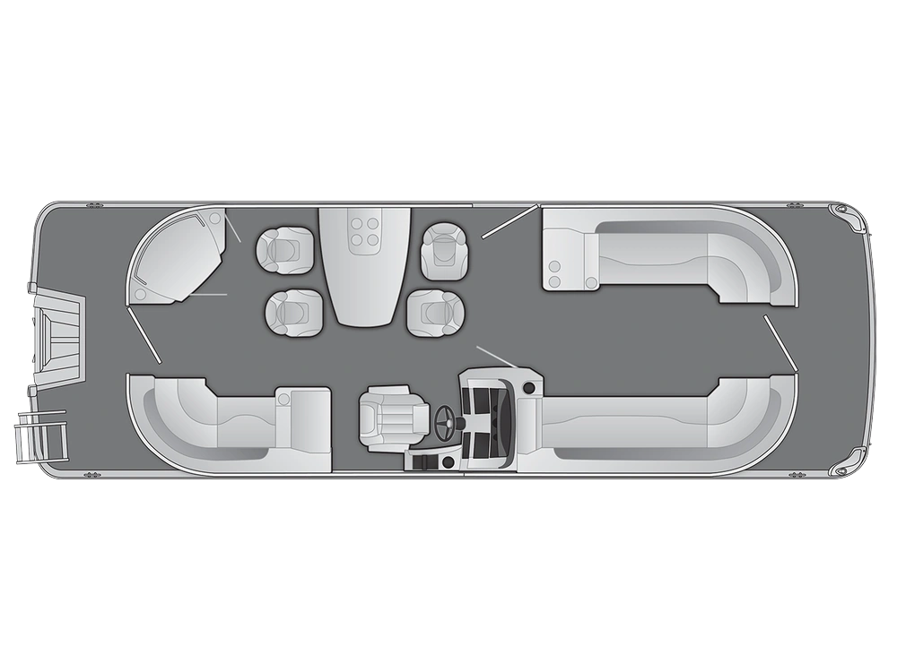 Bennington Marine L Line 25 L Port Dinette Entertainment 2025 alt