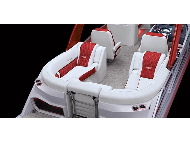 2025 Bennington Marine Q Line 25 Q Stern Radius Quad Bench alt