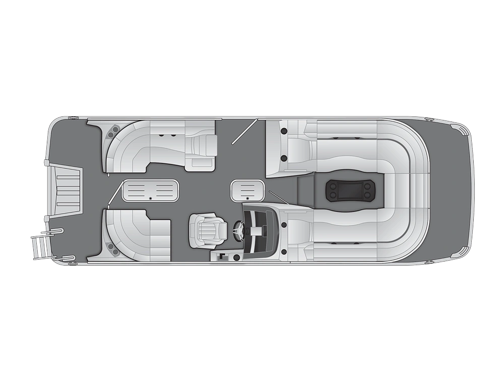Bennington Marine R Bowrider Line 22 RT Fastback Quad Bench 2025 alt