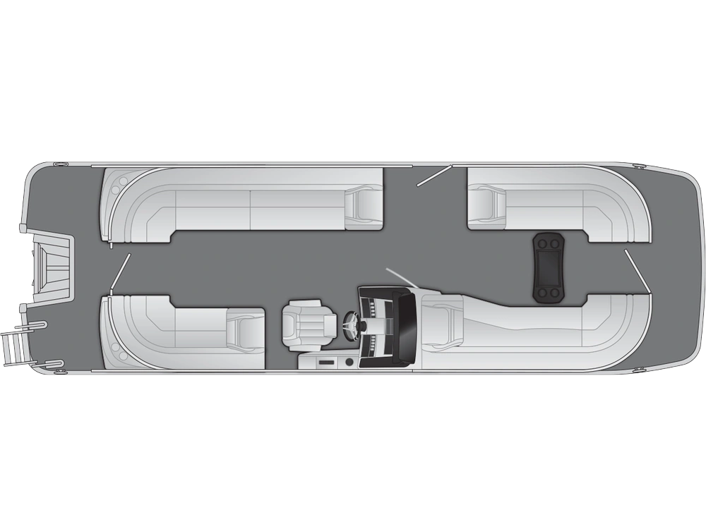 Bennington Marine LX Sport Line 26 LXS Fastback Quad Bench 2025 alt
