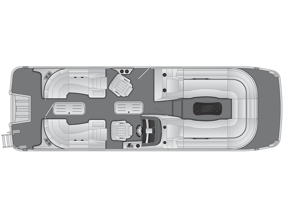 Bennington Marine R Bowrider Line 25 RT Fastback Quad Bench 2025 alt
